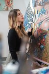 Watercolor Tattoo Artist Jules Boho painting